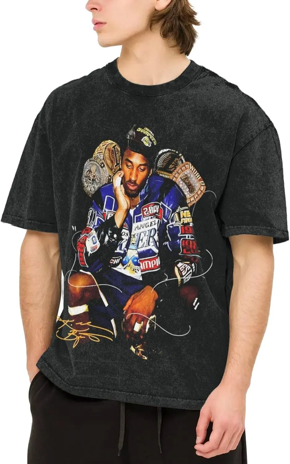 Basketball Fans Unisex T-Shirt Fashion Short-Sleeve Stretch-Cotton Shirt Oversized
