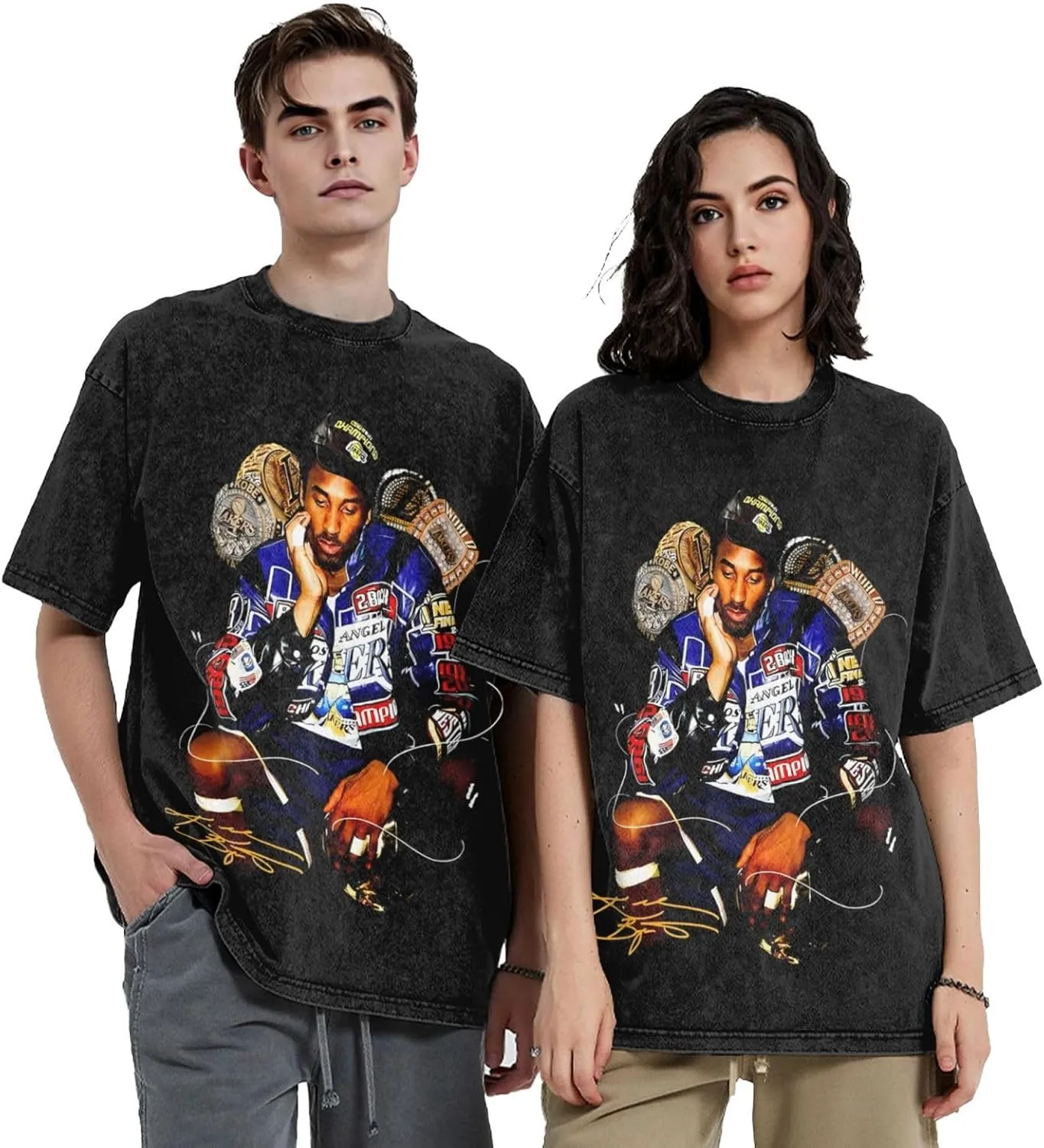 Basketball Fans Unisex T-Shirt Fashion Short-Sleeve Stretch-Cotton Shirt Oversized