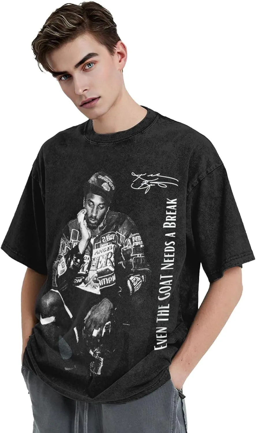 Basketball Fans Unisex T-Shirt Retro Graphic Short-Sleeve Stretch-Cotton Shirts Oversized
