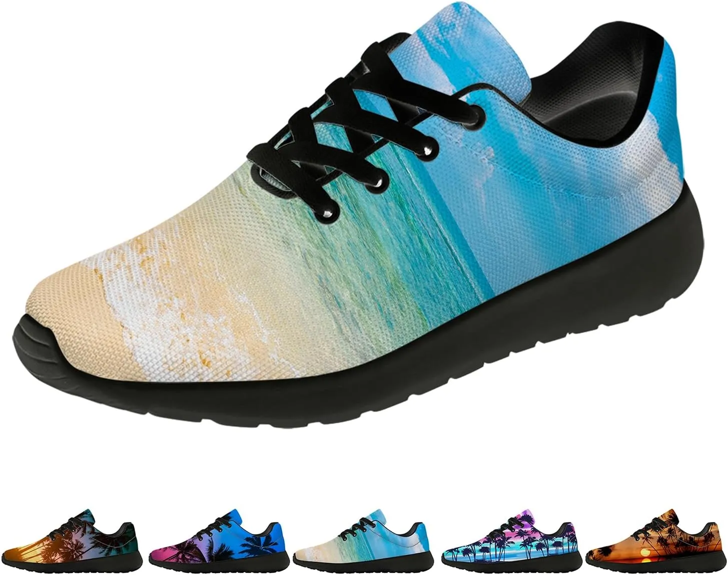 Beach Shoes for Women Men Running Shoes Walking Sneakers Print Tennis Shoes Gifts for Women Men