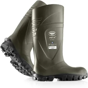 Bekina StepliteX SolidGrip S4 Safety Toe Wellington Boots for Men and Women - Lightweight Waterproof Insulated Non Slip Steel Toe Boots for Men and Women; ASTM Rated