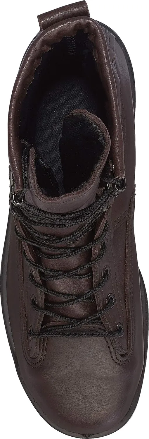 Belleville Arm Your Feet 330 ST 8" Men's Wet Weather Flight Steel Toe Military Boots for Men - Navy Aviator Brown Leather with Dri-Lex Lining & Chevron Outsole - Berry Compliant