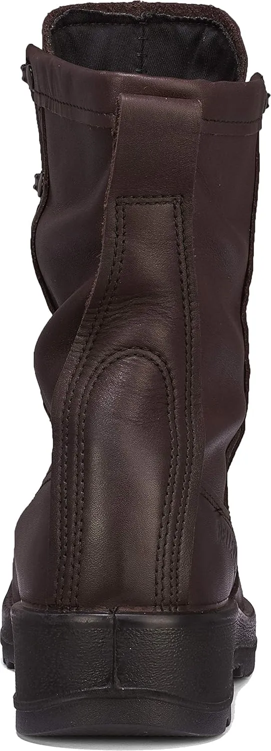 Belleville Arm Your Feet 330 ST 8" Men's Wet Weather Flight Steel Toe Military Boots for Men - Navy Aviator Brown Leather with Dri-Lex Lining & Chevron Outsole - Berry Compliant