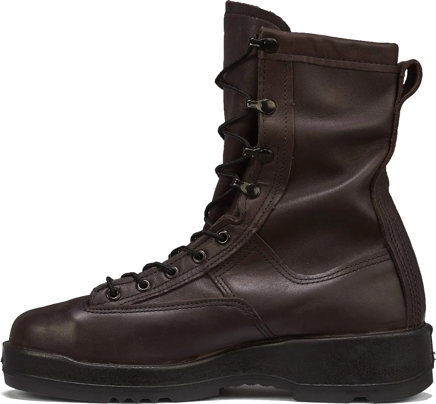 Belleville Arm Your Feet 330 ST 8" Men's Wet Weather Flight Steel Toe Military Boots for Men - Navy Aviator Brown Leather with Dri-Lex Lining & Chevron Outsole - Berry Compliant