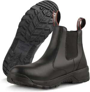 Belleville Spear Point BV911 Quick-Release Station Work Boots for Men - 6” Slip-On Full-Grain Leather with Oil- and Slip-Resistant Rubber Outsole