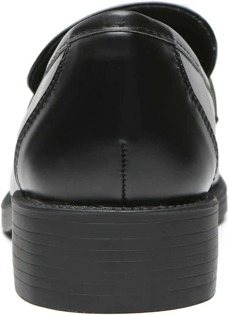 Bernal Loafers for Women Chunky Platform Penny Loafers Fashion Slip On School Shoes Work Shoes with Buckle