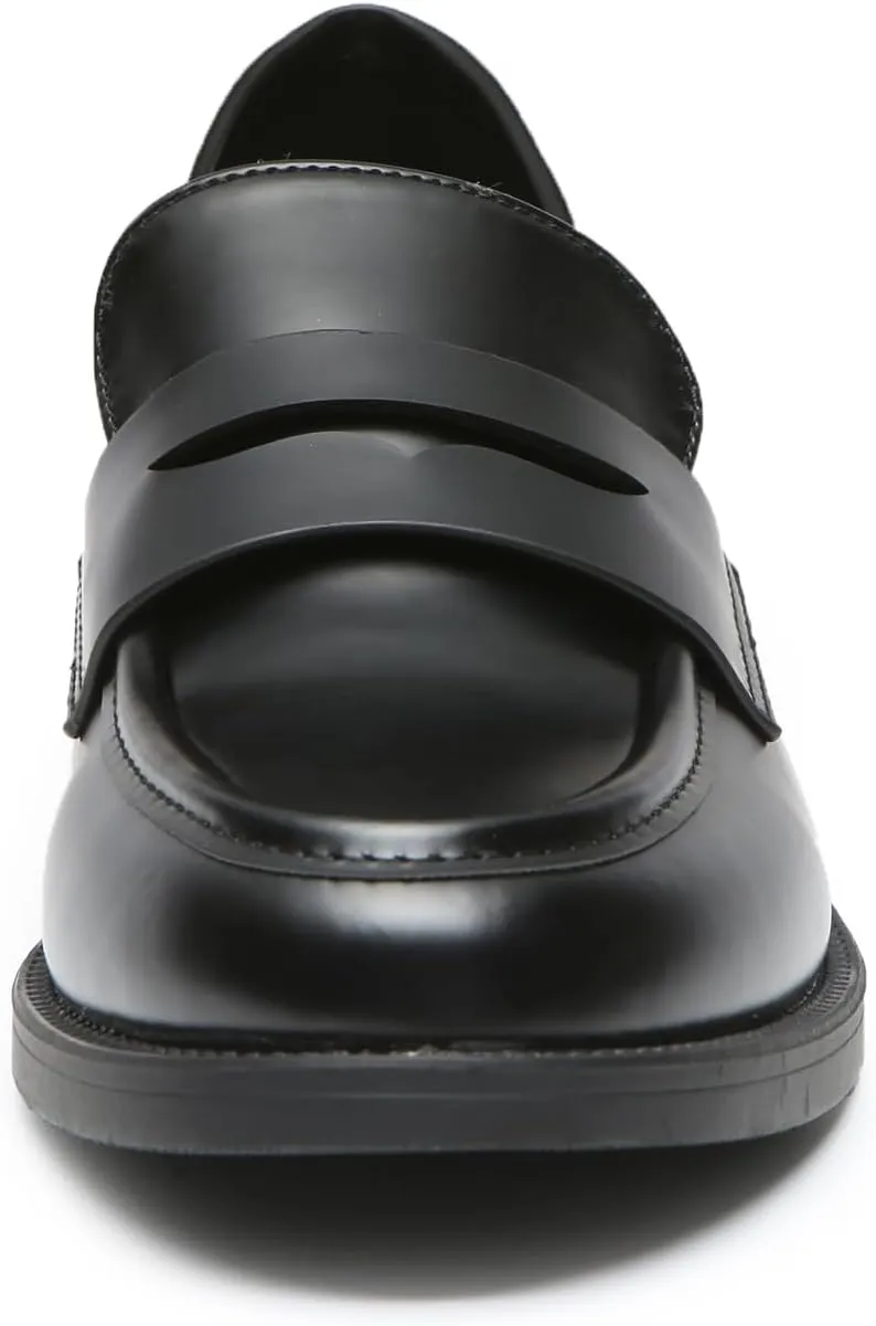 Bernal Loafers for Women Chunky Platform Penny Loafers Fashion Slip On School Shoes Work Shoes with Buckle
