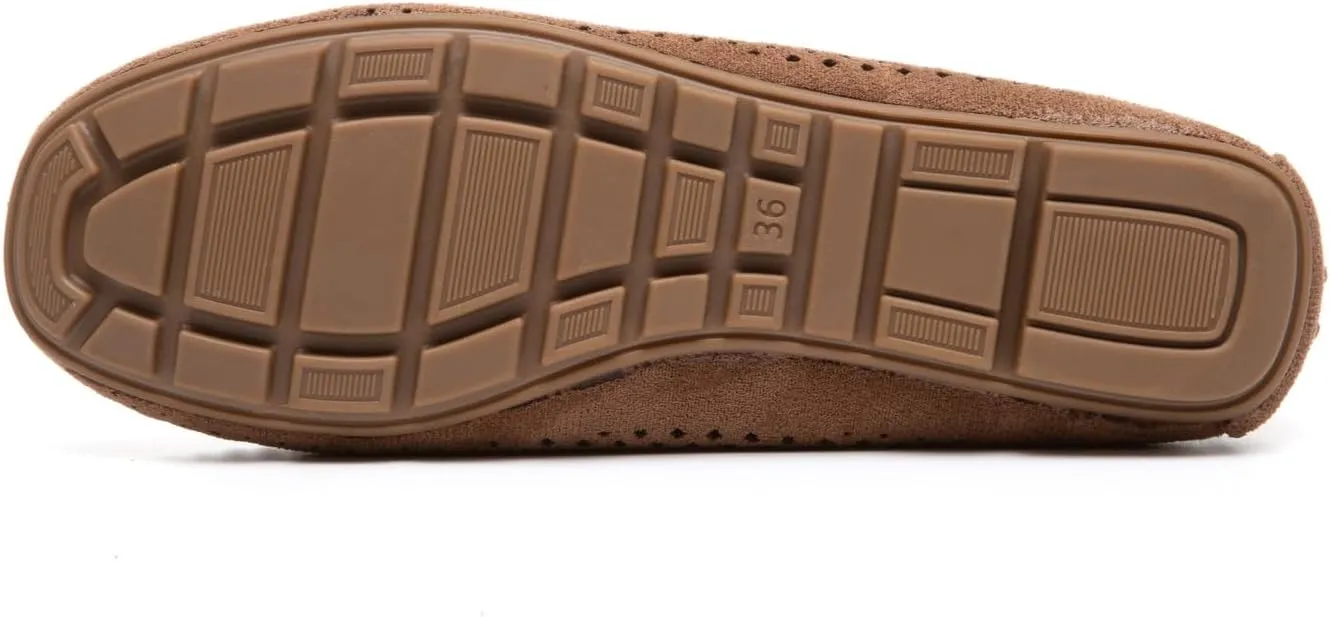 Bernal Loafers for Women with Buckle Comfortable Lightweight Penny Loafers Business Casual Loafers Slip On Flat Work Shoes Non Slip Walking Shoes