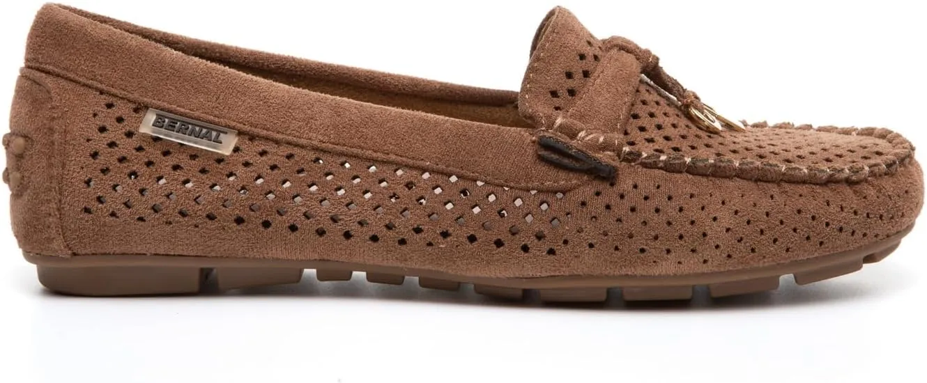 Bernal Loafers for Women with Buckle Comfortable Lightweight Penny Loafers Business Casual Loafers Slip On Flat Work Shoes Non Slip Walking Shoes