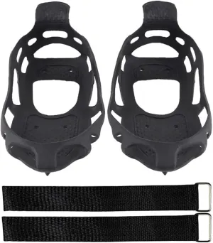 BESPORTBLE 1set Portable Ice Cleats for Boots Spikes Non-slip Crampons for Climbing Hiking and Winter Activities Durable and Lightweight