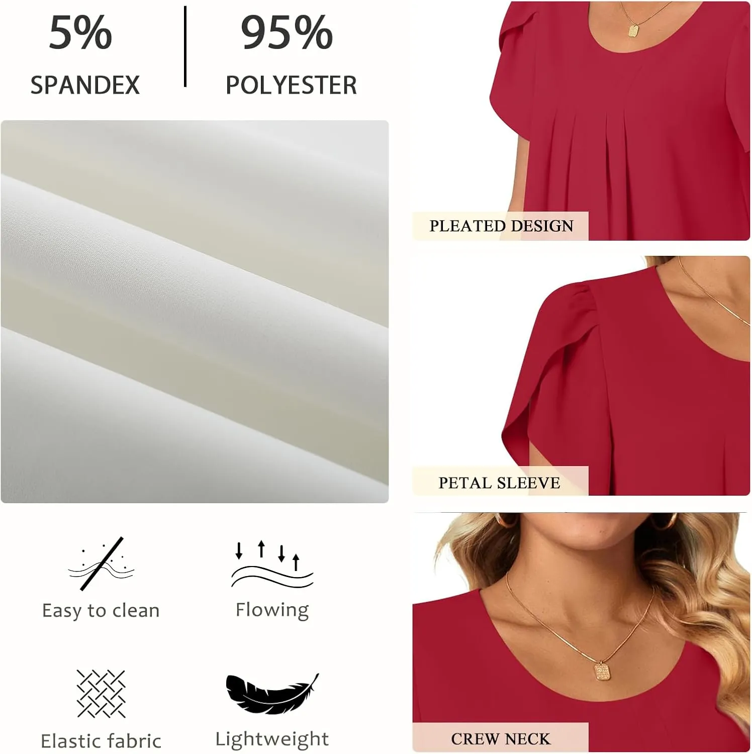 Bestbee Womens Plus Size Tops Dressy Casual Summer Chiffon Blouses Short Sleeve Dress Shirts Business Loose Fit Tunics