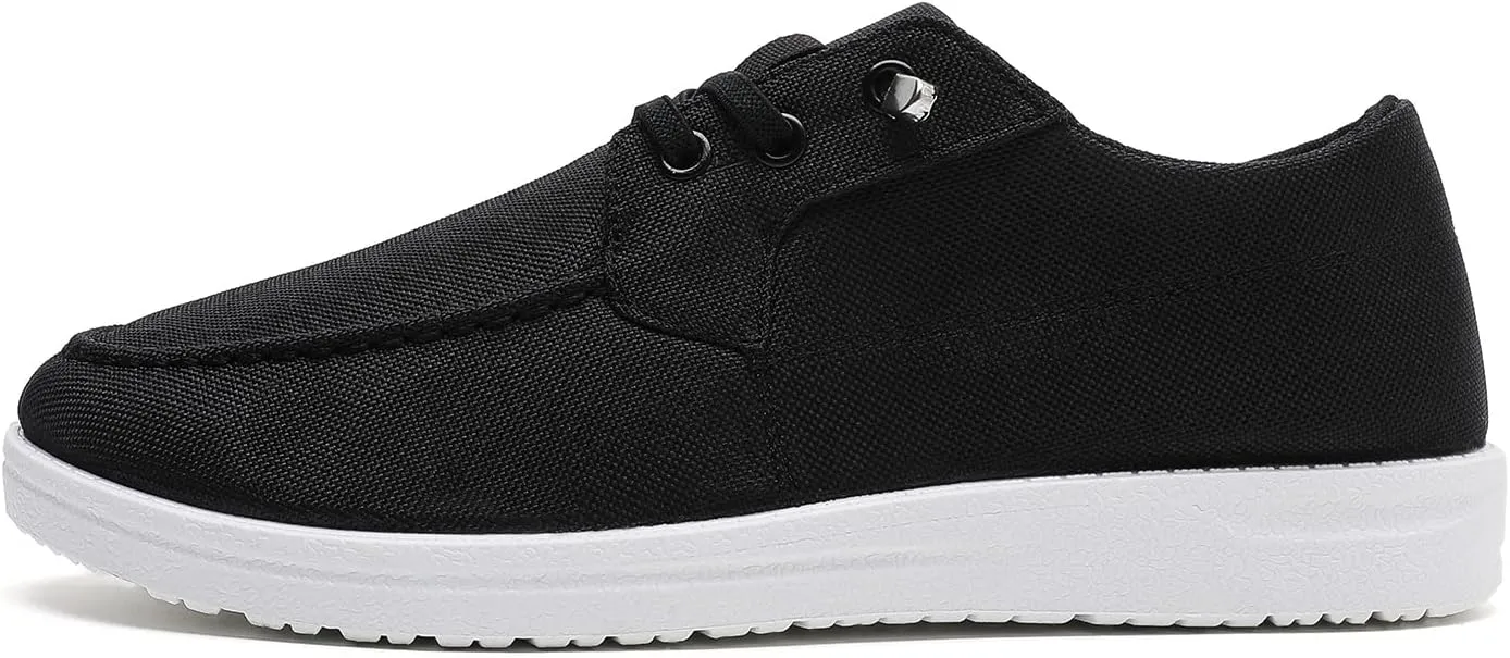 Betrue Lightweight Boat Shoes for Women, Womens Casual Loafers, Womens Slip On Deck Shoes, Breathable Canvas Sneakers for Women