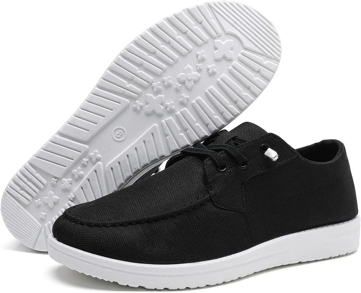 Betrue Lightweight Boat Shoes for Women, Womens Casual Loafers, Womens Slip On Deck Shoes, Breathable Canvas Sneakers for Women