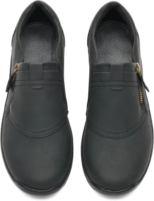 BGSTGUDS Women's Wide Width Loafers Shoes Black Wide Toe Box Dress Shoes Slip on Casual Work Flats