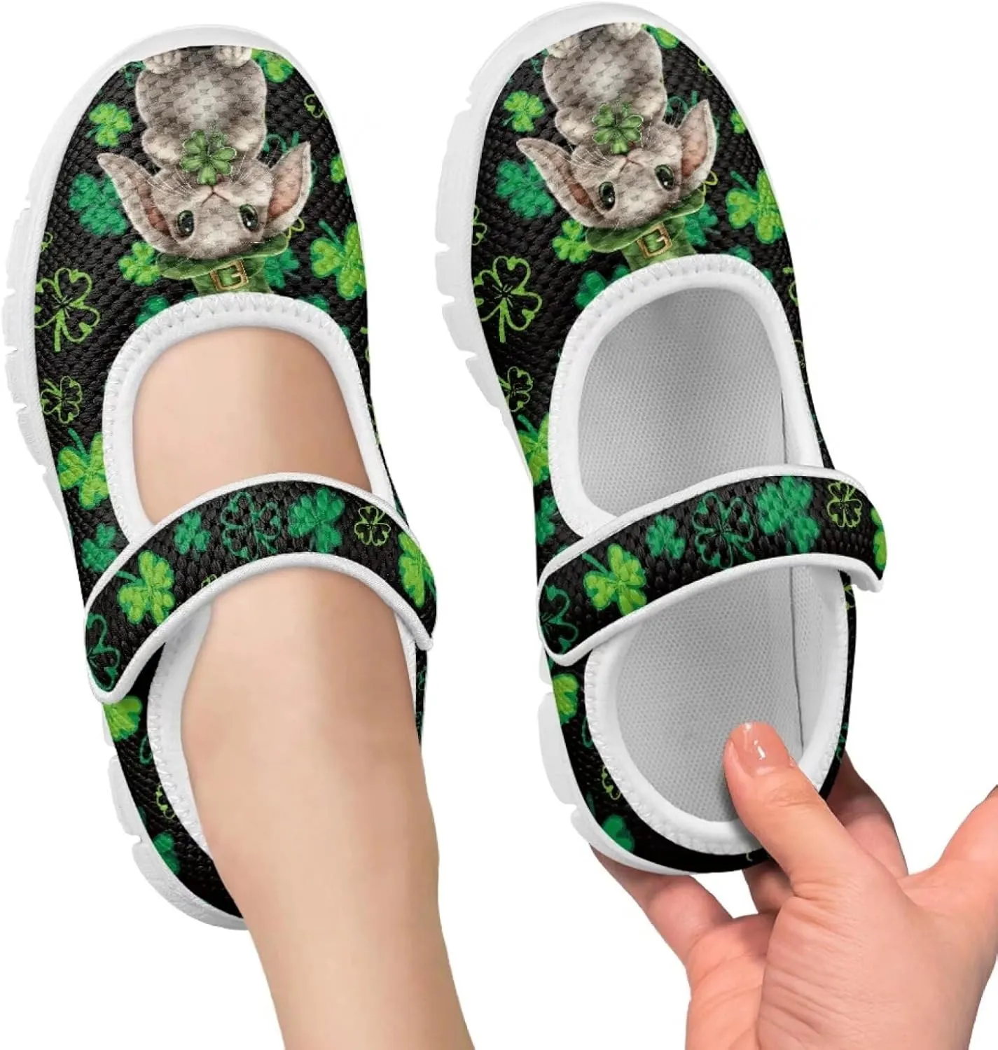 BIGCARJOB Mary Janes Shoes for Toddle Girls Running Shoes Cute Ballet Dress Shoes Kids Flats Walking Shoes