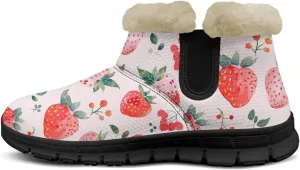 Binienty Winter Snow Boots for Women Comfy Ankle Booties Fur Flannel Lined Warm Walking Boots