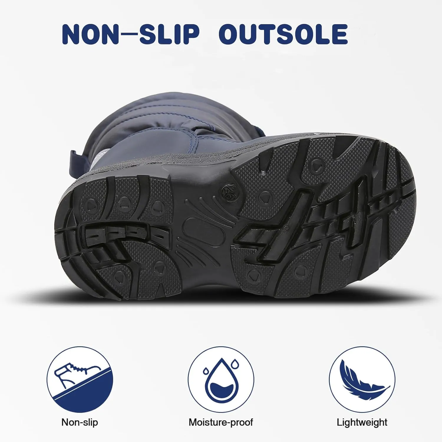 Blikcon Boys Snow Boots Outdoor Cold Weather Winter Boots (Toddler/Little Kid)