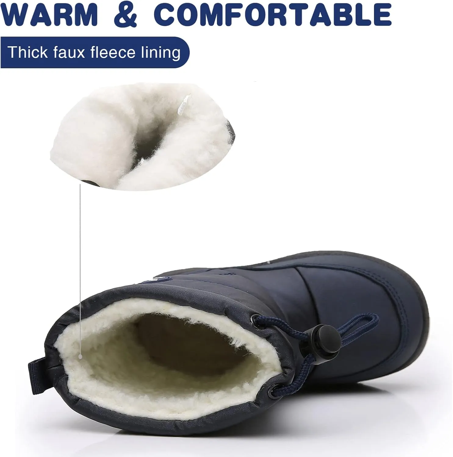 Blikcon Boys Snow Boots Outdoor Cold Weather Winter Boots (Toddler/Little Kid)