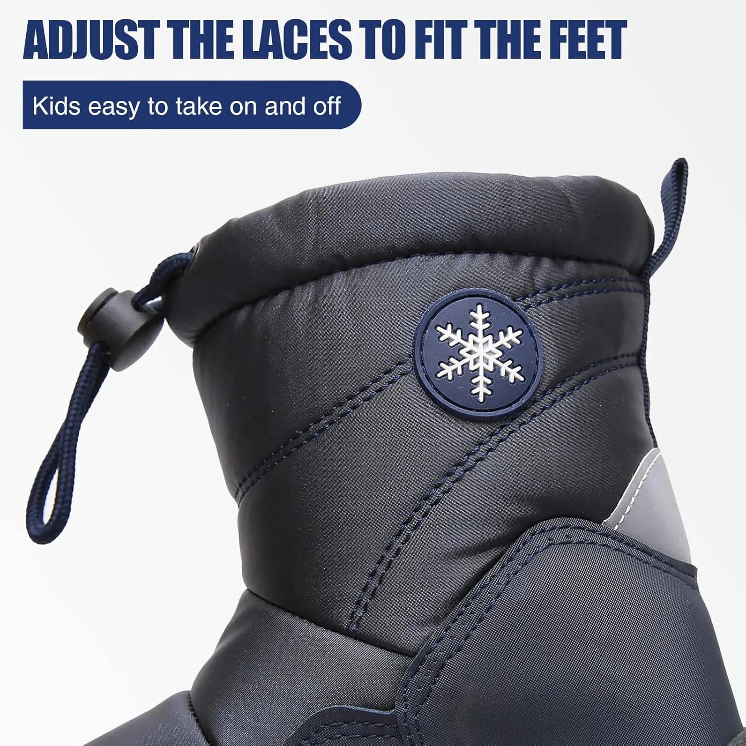 Blikcon Boys Snow Boots Outdoor Cold Weather Winter Boots (Toddler/Little Kid)