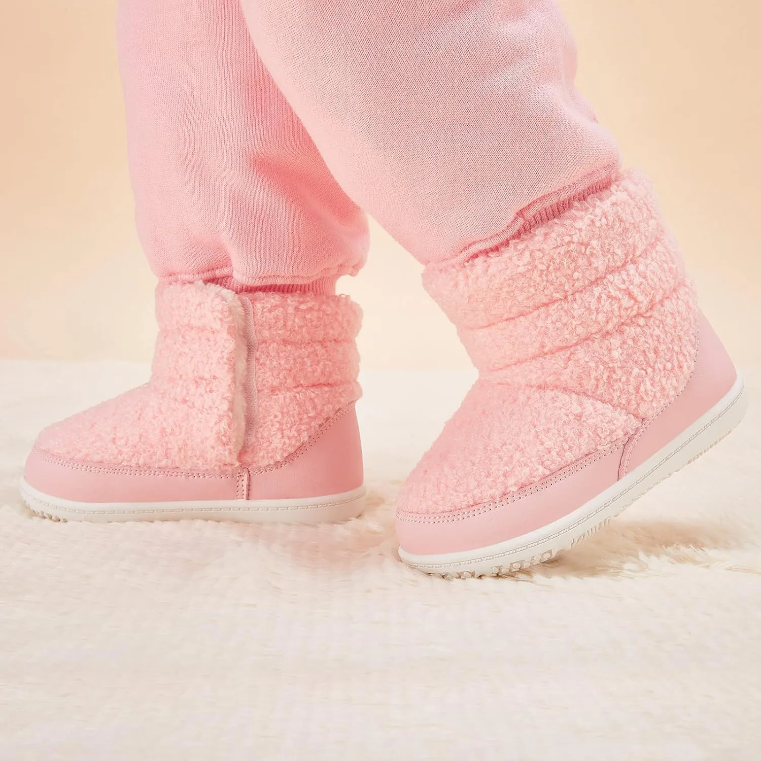 BMCiTYBM Baby Snow Boots Boys Girls Winter Warm Shoes Lightweight Outdoor Shoes for Infant Toddler 6 9 12 18 24 Months
