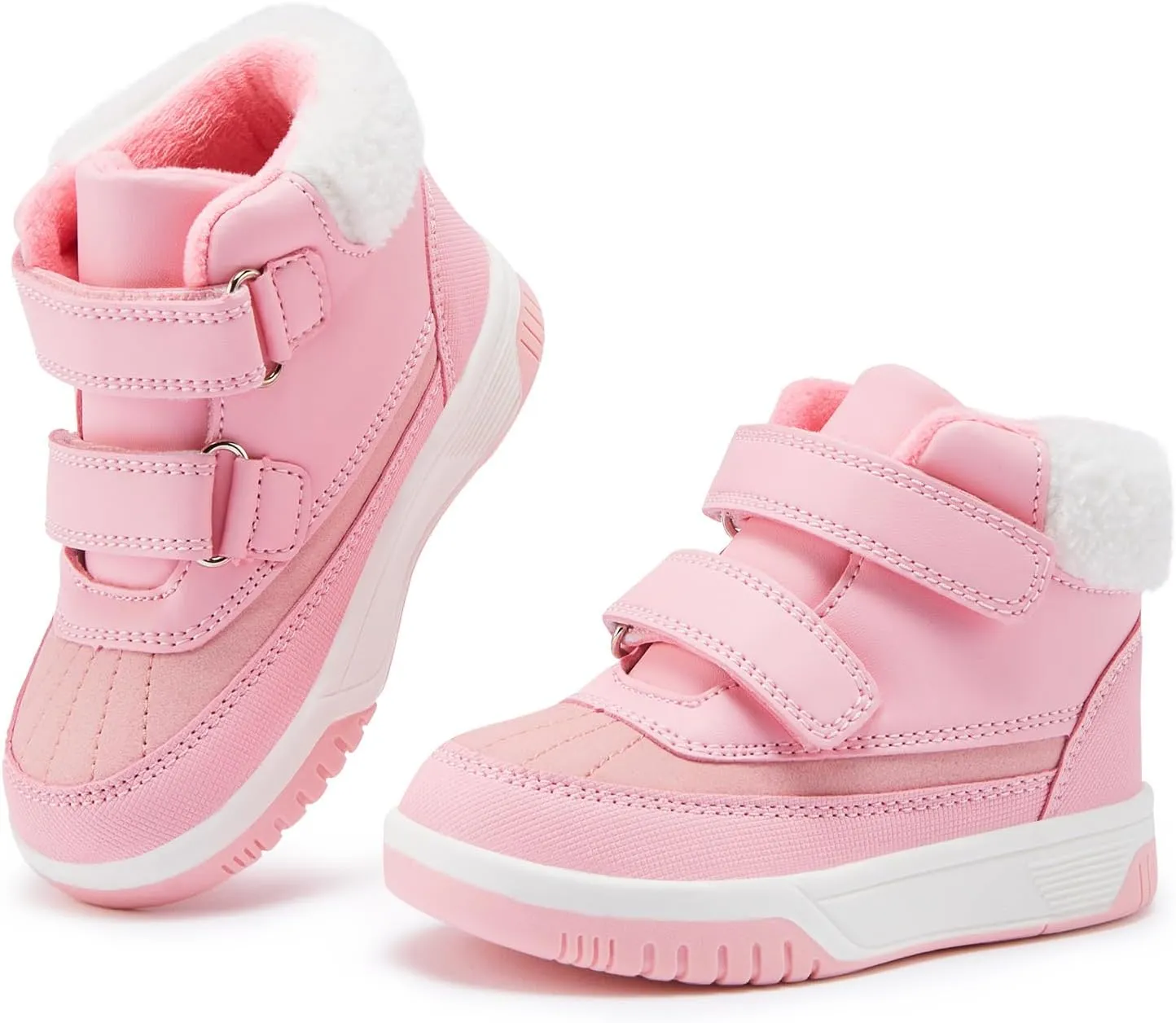 BMCiTYBM Toddler Snow Boots Boys Girls Winter Warm Shoes High Top Outdoor Sneakers for Cold Weather
