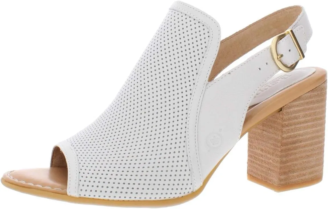 BORN Womens Sutra Leather Ankle Strap Dress Sandals