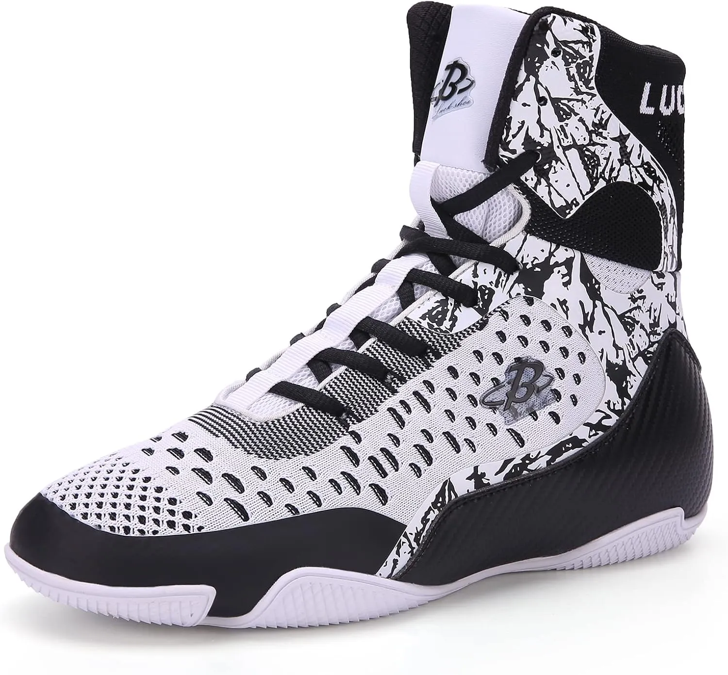 Boxing Shoes for Men High-top Fighting Shoes Wrestling Training Boots LS198