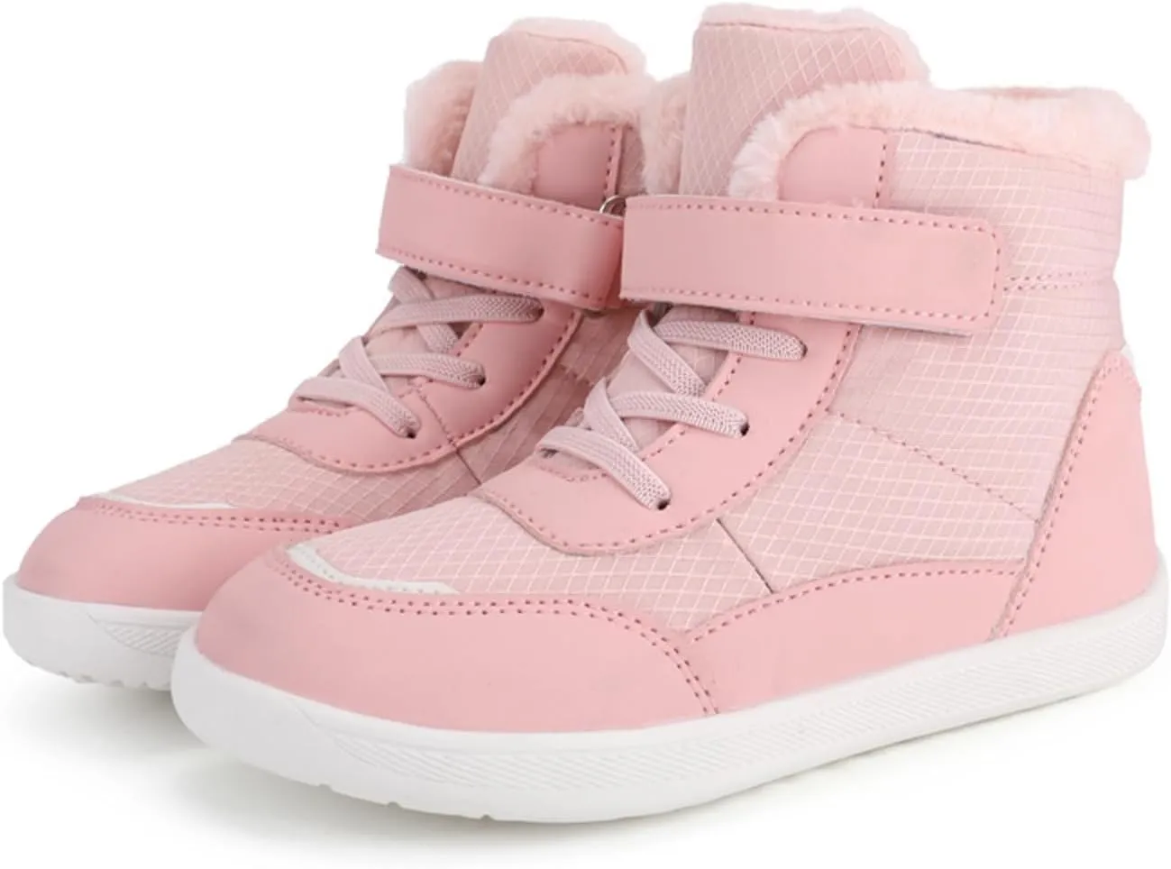 Boys Girls Barefoot Winter Boots With Wide Toe Box Slip Drop Sole Ankle Winter Snow Boots Boots for Toddler Boys Size 5