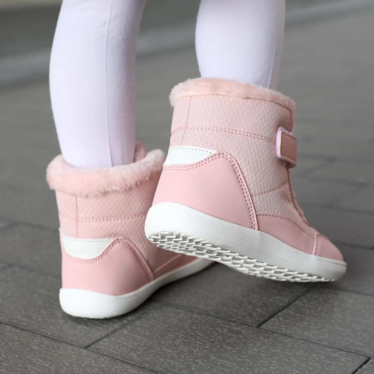 Boys Girls Barefoot Winter Boots With Wide Toe Box Slip Drop Sole Ankle Winter Snow Boots Boots for Toddler Boys Size 5