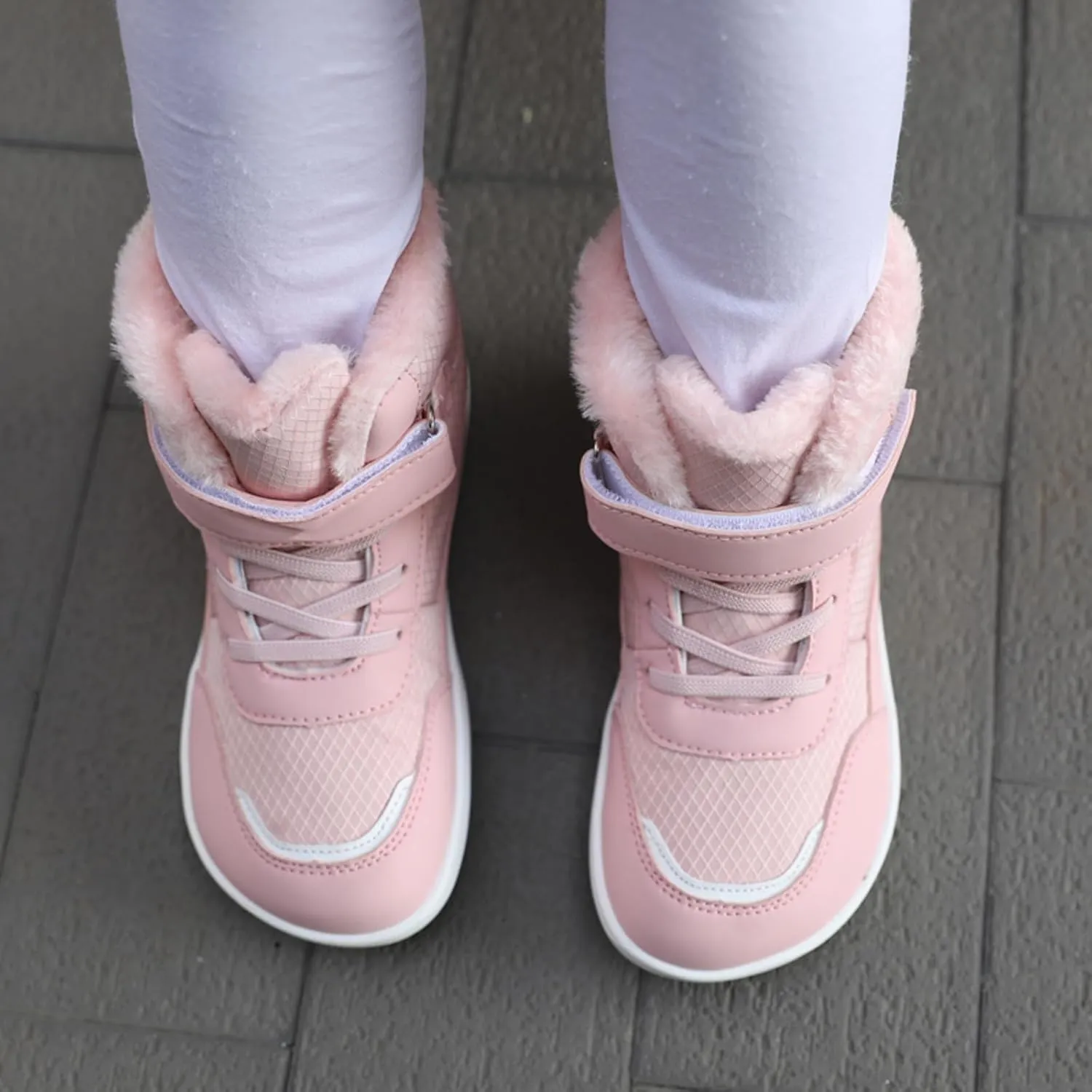 Boys Girls Barefoot Winter Boots With Wide Toe Box Slip Drop Sole Ankle Winter Snow Boots Boots for Toddler Boys Size 5