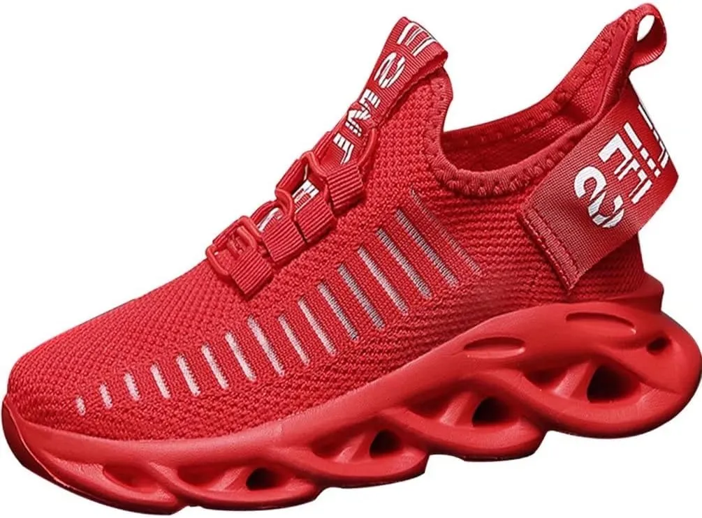 Boys Girls Lightweight Running Shoes Kids Slip On Athletic Walking Sneakers for Toddler/Little Kid/Big Kid