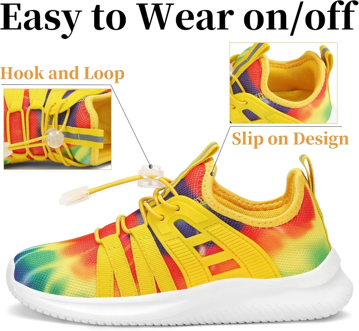 Boys Girls Sneakers Breathable Kids Running Shoes Comfortable Tennis Shoes Lightweight Toddler/Little Kid/Big Kid
