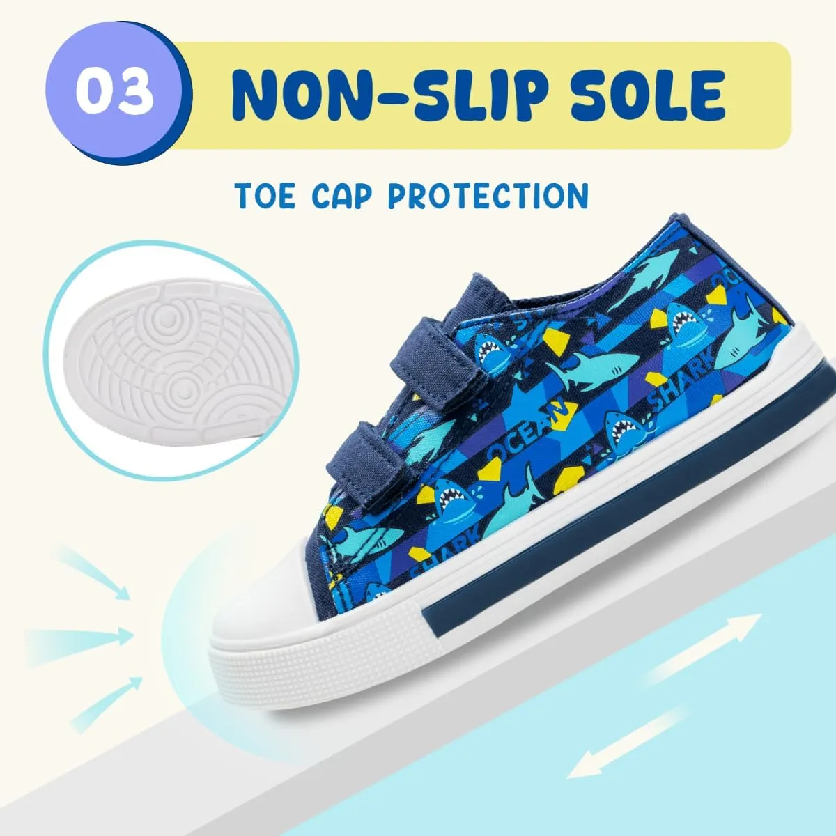 Boys Girls Sneakers Light Up Canvas Shoes for Toddler Kids Easy Fasten Fashion Shoes with Hook and Loops