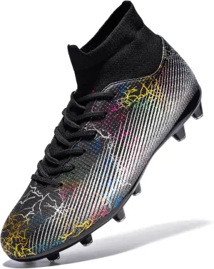 Boys Girls Soccer Cleats Football Cleats Youth Firm Groud Soccer Shoes Athletics Outdoor Football Shoes Sneakers