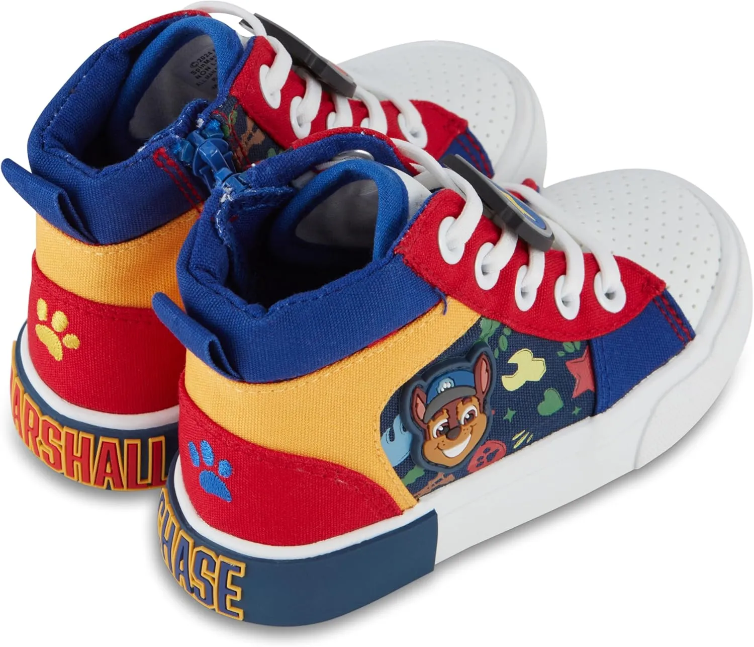 Boys Paw Patrol Hightop Sneakers -Chase, Marshall, Zuma Light up High Top Athletic Shoes - Paw Patrol High Top Sneakers