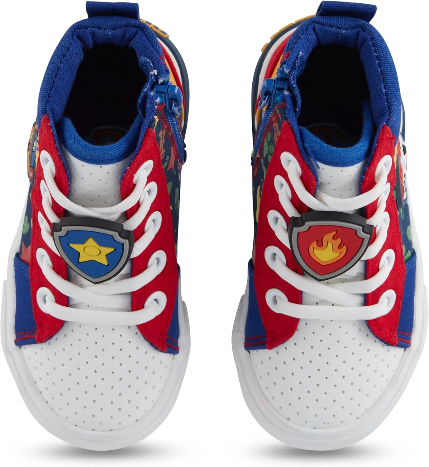 Boys Paw Patrol Hightop Sneakers -Chase, Marshall, Zuma Light up High Top Athletic Shoes - Paw Patrol High Top Sneakers