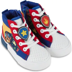 Boys Paw Patrol Hightop Sneakers -Chase, Marshall, Zuma Light up High Top Athletic Shoes - Paw Patrol High Top Sneakers