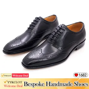 British Brock Oxford Shoes Men's Business Casual Leather Shoes