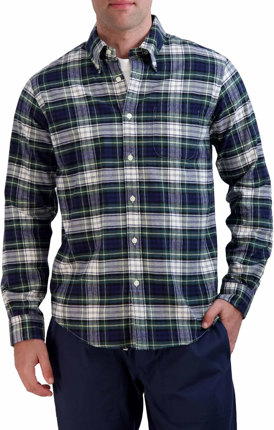 Brooks Brothers Men's Long Sleeve Flannel Sport Shirt