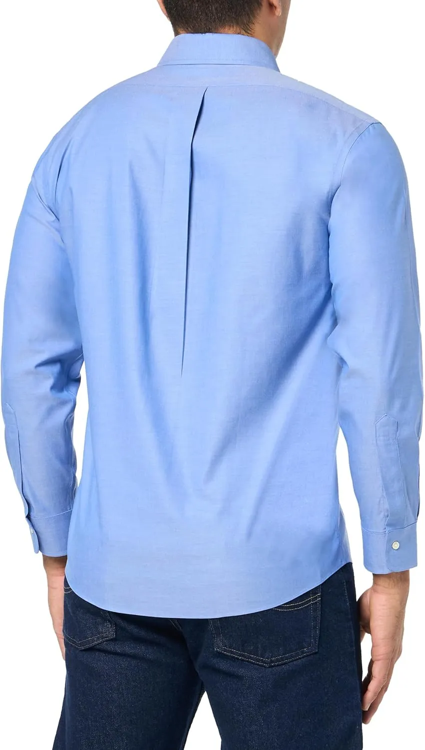 Brooks Brothers Men's Regular Fit Non-Iron Stretch Ainsley Spread Collar Long Sleeve Dress Shirt