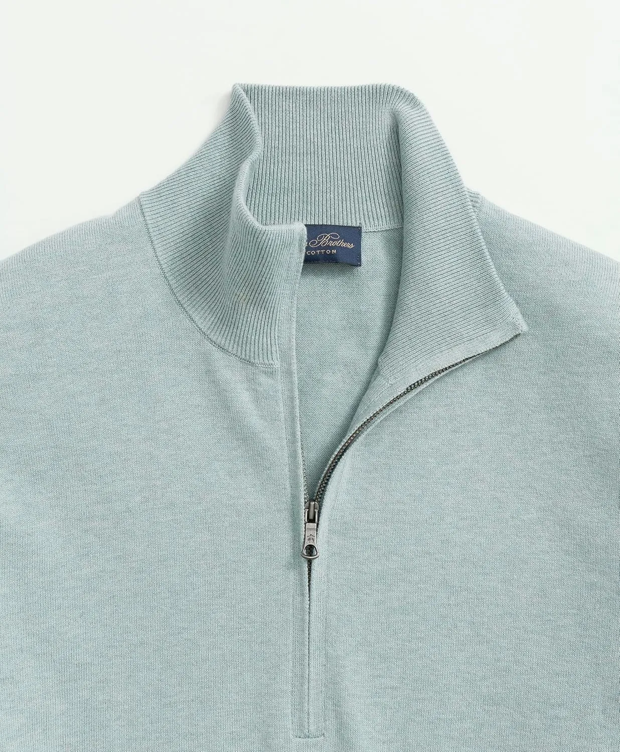Brooks Brothers Men's Supima Cotton Long Sleeve Half-Zip Sweater