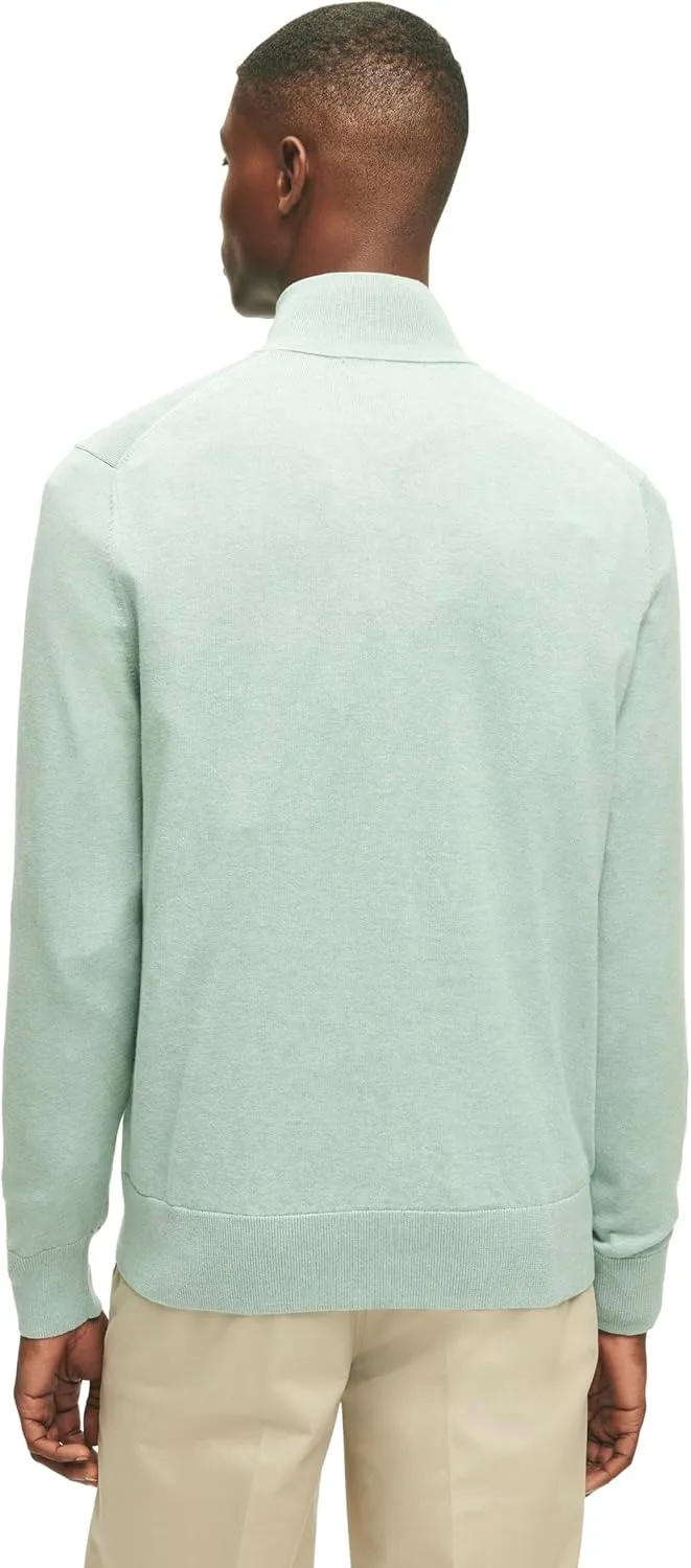 Brooks Brothers Men's Supima Cotton Long Sleeve Half-Zip Sweater