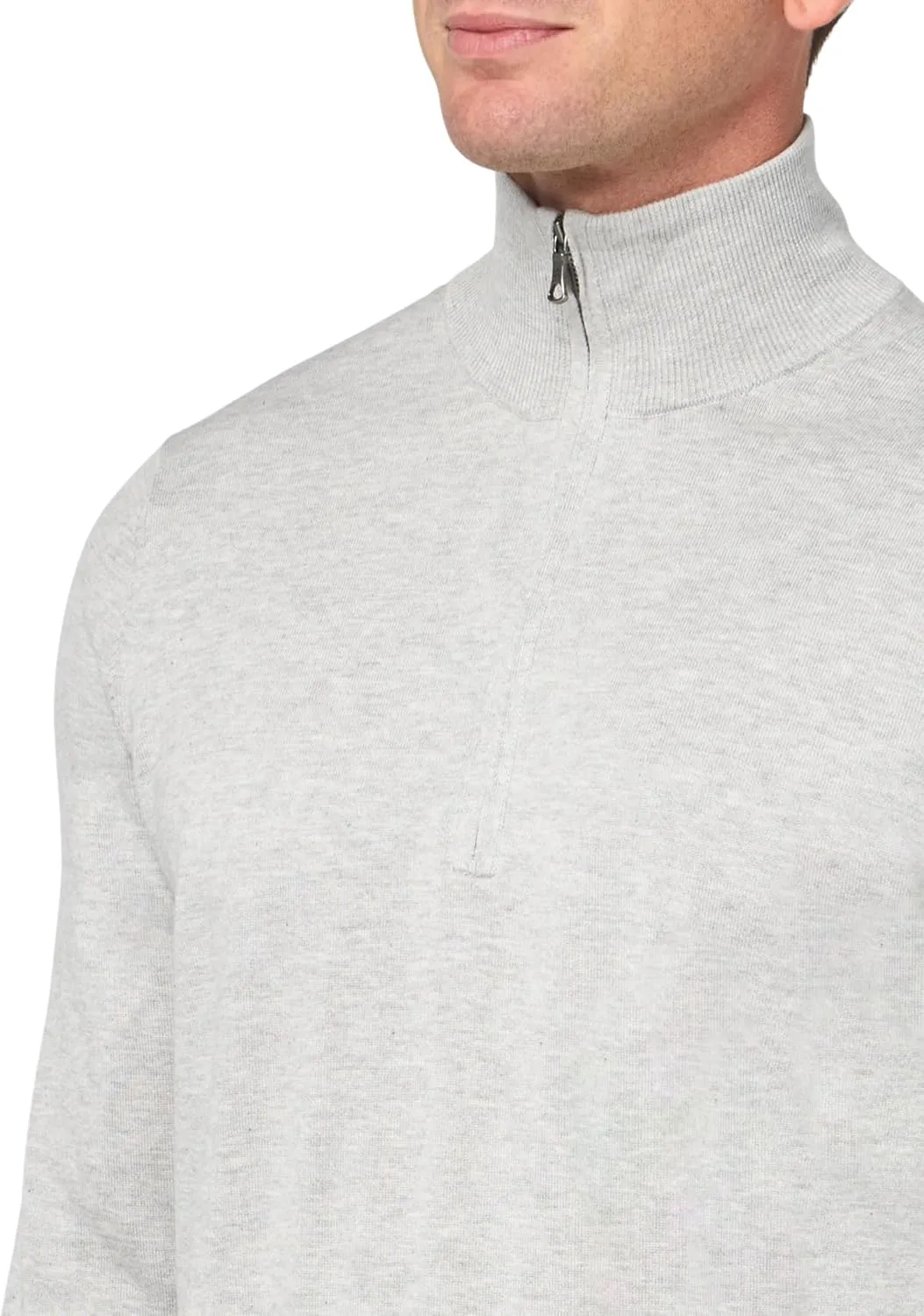 Brooks Brothers Men's Supima Cotton Long Sleeve Half-Zip Sweater