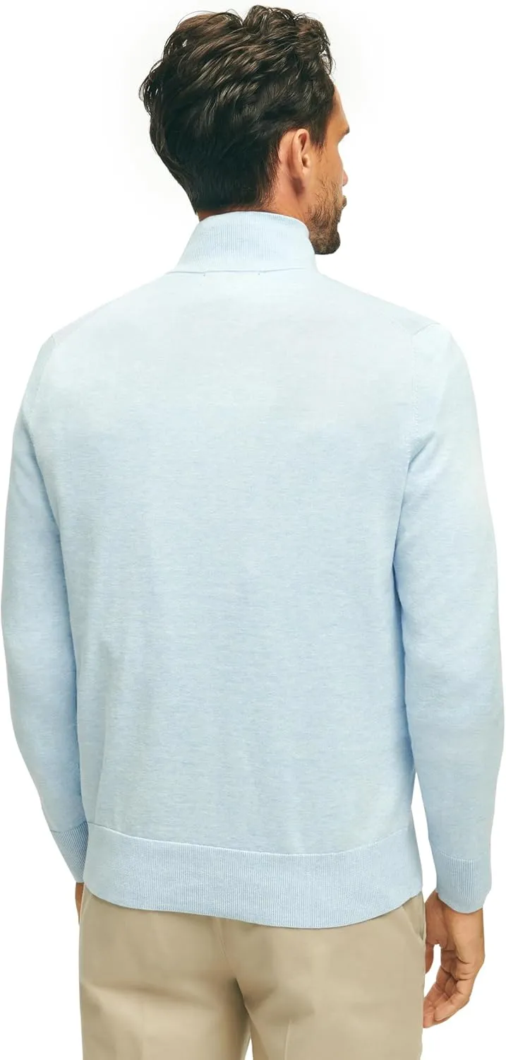 Brooks Brothers Men's Supima Cotton Long Sleeve Half-Zip Sweater