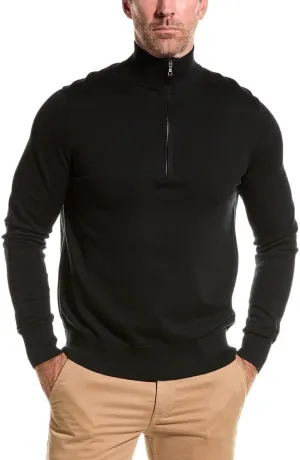 Brooks Brothers Men's Supima Cotton Long Sleeve Half-Zip Sweater