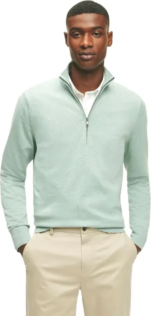 Brooks Brothers Men's Supima Cotton Long Sleeve Half-Zip Sweater