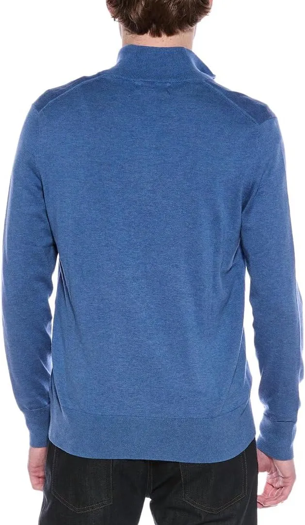 Brooks Brothers Men's Supima Cotton Long Sleeve Half-Zip Sweater