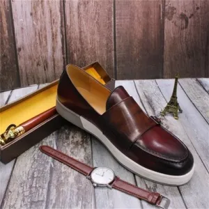 Brown smart casual loafers