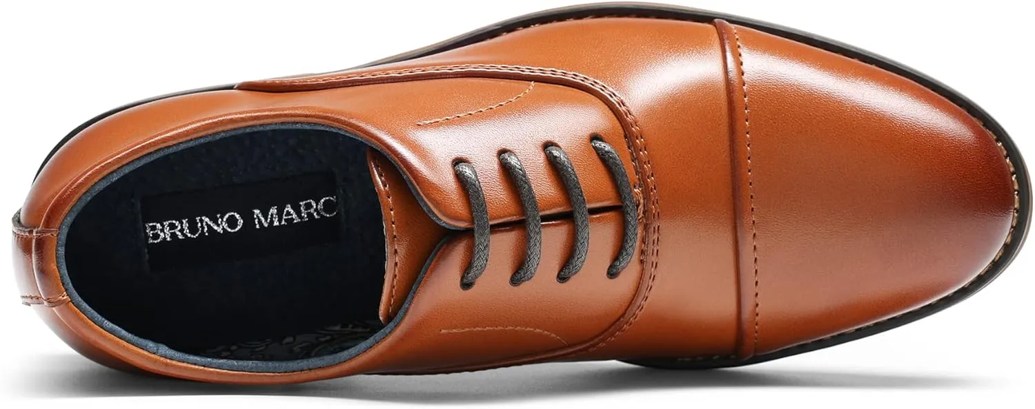 Bruno Marc Boy's Classic Oxfords Dress Shoes