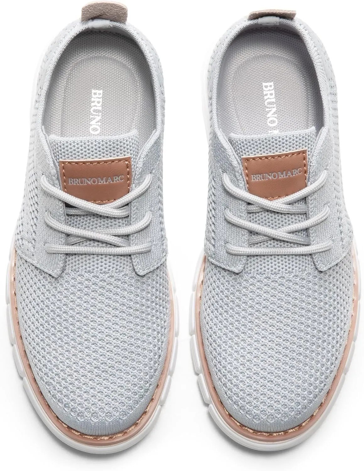 Bruno Marc Boy's Mesh Sneakers Oxfords Casual Dress Lace-Up Lightweight Walking Shoes